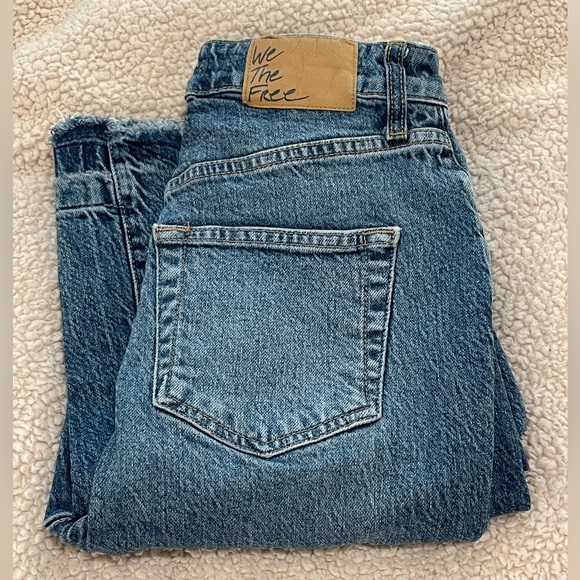 Free People High Rise Raw Hem Flare Jeans - Picture 3 of 9